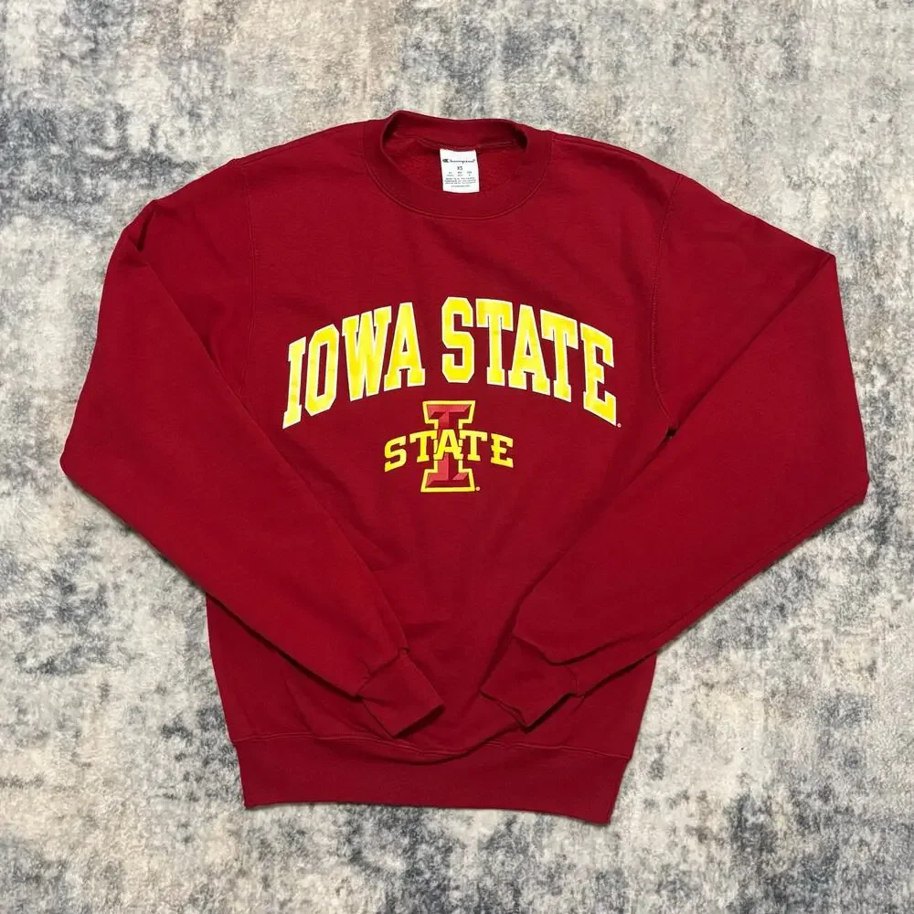 Iowa State Champion Crewneck Sweatshirt Red XS